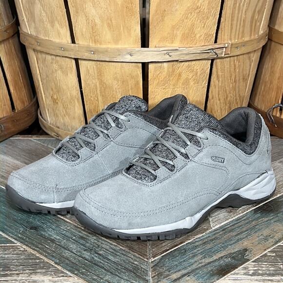 Merrell Addison Grey Suede Fleece Lined Waterproof Sneakers Shoes Women Size 7.5 - Picture 3 of 11